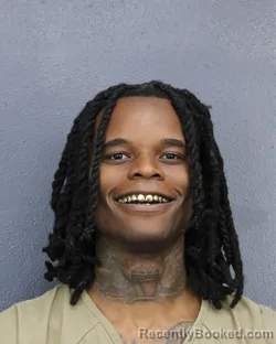 Mugshot of Israel Cantrell Santie Walquer booked in Broward County, Florida on August 7, 2026