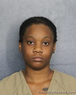 Mugshot of Jakira Rahkhiya Gaskin booked in Broward County, Florida on August 20, 2026