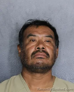 Mugshot of Bartolo Estrada booked in Broward County, Florida on August 24, 2026