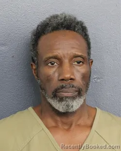 Mugshot of Roger Christopher Benjamin booked in Broward County, Florida on October 9, 2026