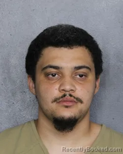 Mugshot of Devin Marcel Paige booked in Broward County, Florida on October 13, 2026