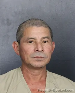 Mugshot of Cesar Amilcar Reina Guevara booked in Broward County, Florida on August 2, 2026