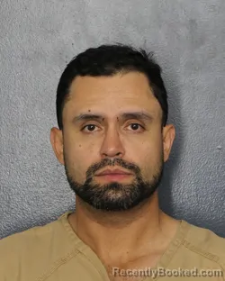 Mugshot of Francisco Antonio Rodriguez Rubio booked in Broward County, Florida on October 14, 2026