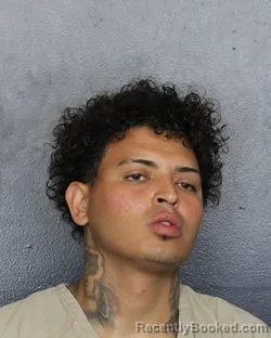 Mugshot of Angel David Doblado Rosales booked in Broward County, Florida on August 21, 2026