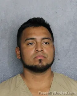 Mugshot of Mario Antonio Morales Santizo booked in Broward County, Florida on October 11, 2026