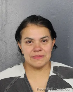 Mugshot of DIANA CAROLINA PELAEZ SANDOVAL booked in Broward County, Florida on June 18, 2026