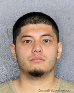 Mugshot of BRIAN SEBASTIAN MIRANDA booked in Broward County, Florida on March 18, 2026