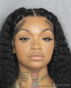 Mugshot of DE ANGELA SHARAE RUSH booked in Broward County, Florida on May 10, 2026