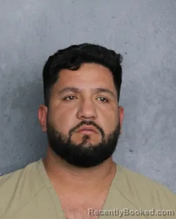 Mugshot of Wilson Francisco Duran Garcia booked in Broward County, Florida on October 12, 2026