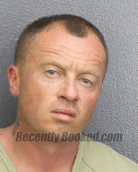 Booking photo from Broward County, Florida