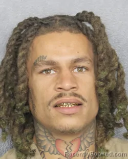 Mugshot of CORTEZ XAVIER WALKER booked in Broward County, Florida on March 13, 2026