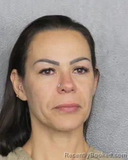 Mugshot of NATALIA DERCARLI LIMA booked in Broward County, Florida on May 1, 2026