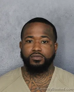 Mugshot of Darius Terrell Parke booked in Broward County, Florida on July 24, 2026