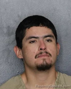 Mugshot of Chrystian Lopez booked in Broward County, Florida on July 29, 2026