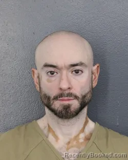 Mugshot of Marcelo Dario Arbelo booked in Broward County, Florida on October 13, 2026