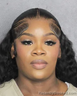 Mugshot of TYKERRIA NACOLE SHALENE EVERETT booked in Broward County, Florida on May 10, 2026