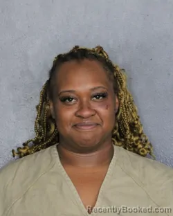 Mugshot of KENTAYSIA SPENCER booked in Broward County, Florida on June 15, 2026