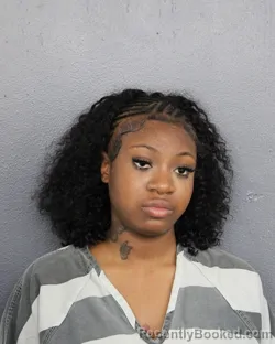 Mugshot of Kamaria Layah Underwood booked in Broward County, Florida on July 31, 2026