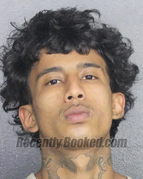 Booking photo from Broward County, Florida