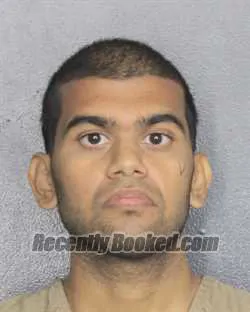 Booking photo from Broward County, Florida