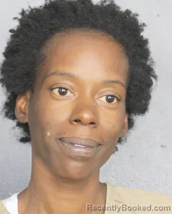 Mugshot of ALINE JACKSON booked in Broward County, Florida on April 22, 2026