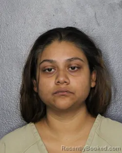 Mugshot of NAFISA TABASSUM SUHA booked in Broward County, Florida on June 20, 2026