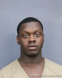 Mugshot of Aaron Davon Thomas booked in Broward County, Florida on July 26, 2026
