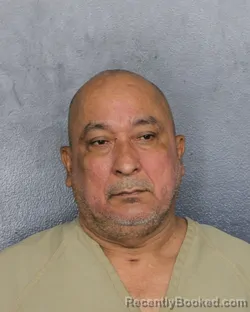 Mugshot of Dimas Afaro booked in Broward County, Florida on August 6, 2026