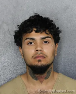 Mugshot of Axel Gabriel Madrid Chavez booked in Broward County, Florida on August 8, 2026