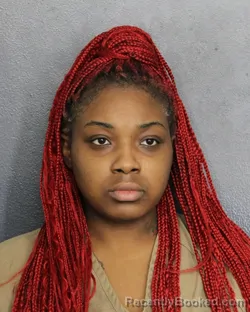 Mugshot of Asharia Jones booked in Broward County, Florida on September 21, 2026