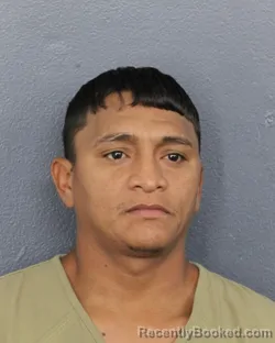 Mugshot of Edwin Dominguez booked in Broward County, Florida on September 25, 2026