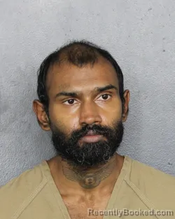 Mugshot of Adesh Persaud booked in Broward County, Florida on October 3, 2026