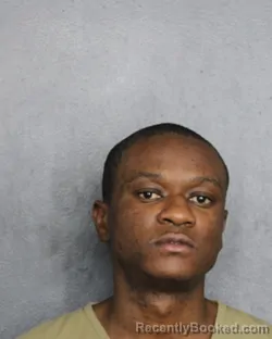 Mugshot of Oshane Powell booked in Broward County, Florida on October 6, 2026