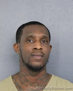 Mugshot of Cedrick Jackson booked in Broward County, Florida on October 7, 2026