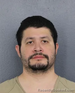 Mugshot of Eduardo Nicholas Moraga booked in Broward County, Florida on August 1, 2026