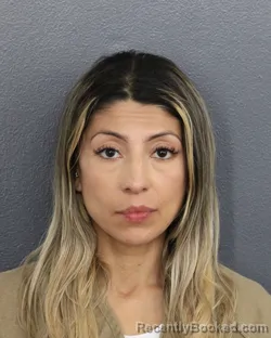 Mugshot of VALENTINA OLDANO booked in Broward County, Florida on June 18, 2026