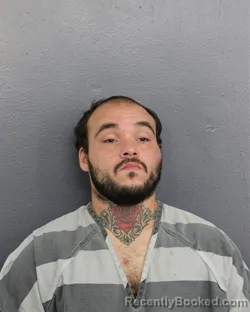 Mugshot of Sebastian Patrick Jimenez booked in Broward County, Florida on August 18, 2026