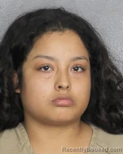 Mugshot of INGRID JULIETH NUNEZ FLORES booked in Broward County, Florida on May 5, 2026