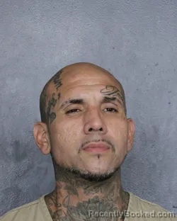 Mugshot of JUAN CARLOS VALDERRAMA booked in Broward County, Florida on July 30, 2026