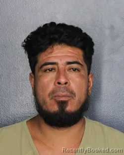 Mugshot of Pedro Raymundo booked in Broward County, Florida on August 9, 2026