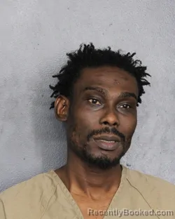 Mugshot of Onalson Pierre booked in Broward County, Florida on August 10, 2026