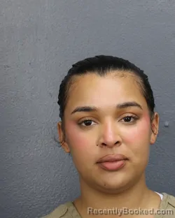 Mugshot of Alennya-Kay Mika Grant booked in Broward County, Florida on August 23, 2026
