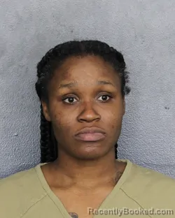 Mugshot of Tamisheya Nashay Denmark booked in Broward County, Florida on October 6, 2026