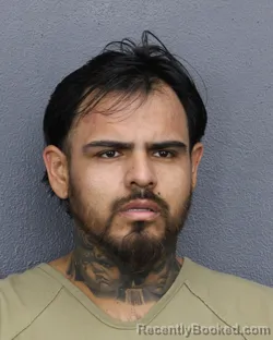 Mugshot of Julio Fernando Soto booked in Broward County, Florida on October 7, 2026