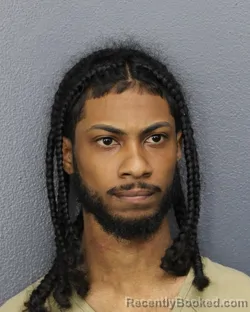 Mugshot of Omani Nicoy Prince booked in Broward County, Florida on October 9, 2026