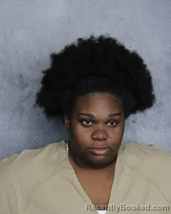 Mugshot of Keonna Shania Dorvil booked in Broward County, Florida on July 28, 2026