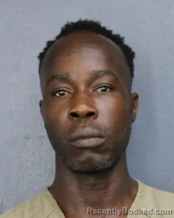 Mugshot of Aundray Oneil Bartley booked in Broward County, Florida on August 2, 2026
