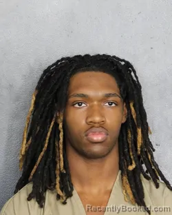 Mugshot of Kourageous Keyon Thompson booked in Broward County, Florida on October 6, 2026