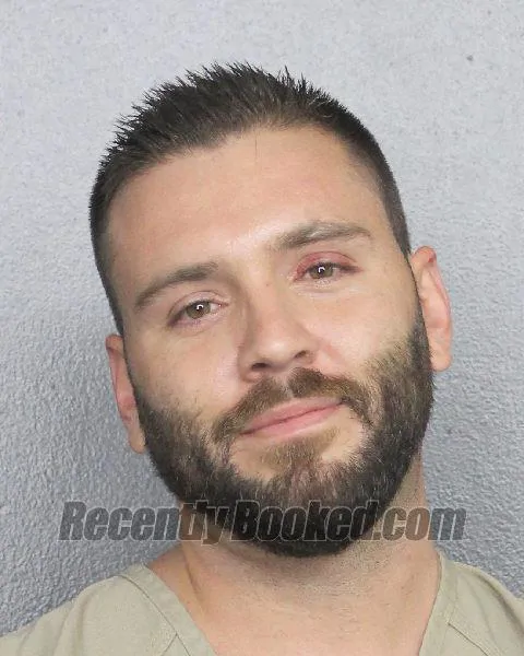 Booking photo from Broward County, Florida