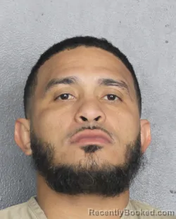 Mugshot of MIGUEL ANGEL CERRATO booked in Broward County, Florida on May 10, 2026